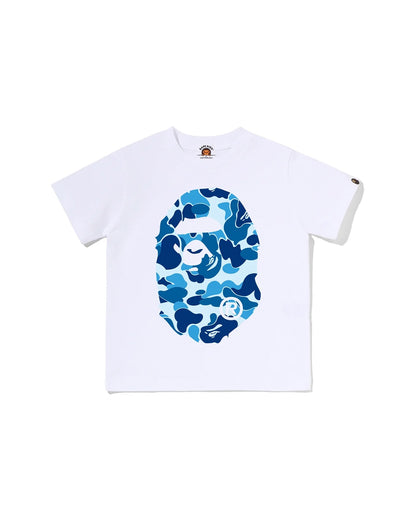BAPE ABC BLUE CAMO BIG APE HEAD WHITE TEE