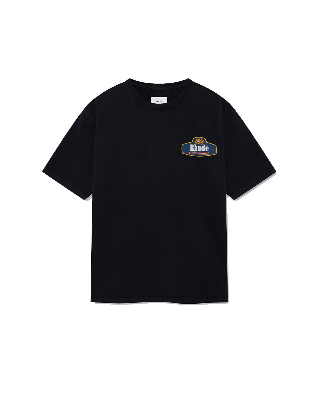 RHUDE RACING CREST TEE BLACK