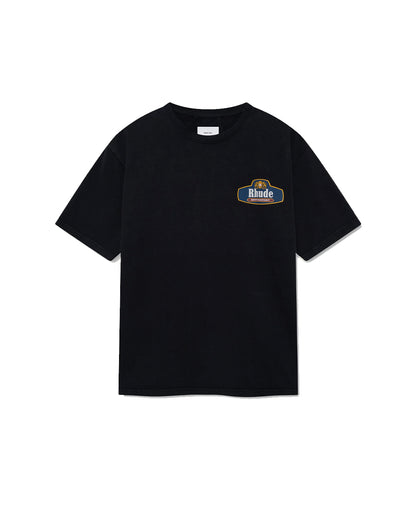 RHUDE RACING CREST TEE BLACK
