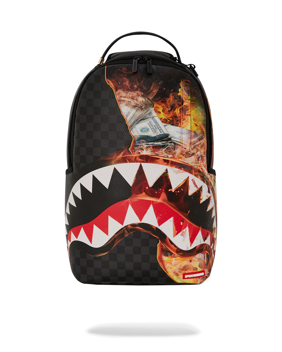 MOCHILA SPRAYGROUND SHARK FIRE CHECK DLXSV