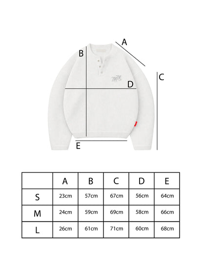 MOMNTS WHITE CORE HENLEY