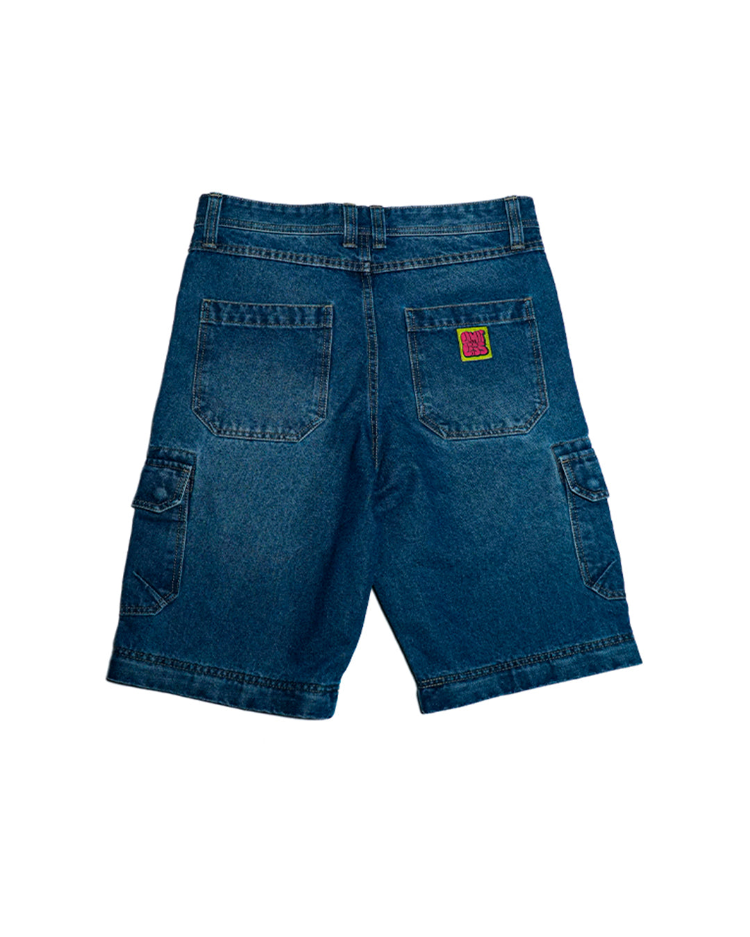 LIMITLESS CULTURE NAVY DENIM CARGO PANTS