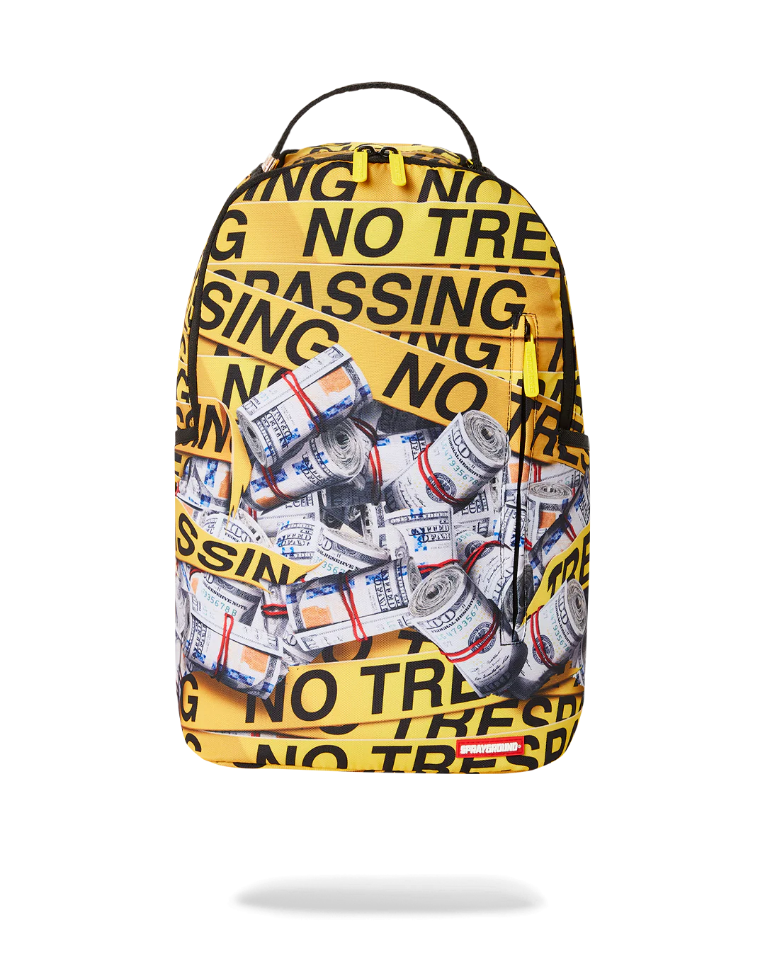 MOCHILA SPRAYGROUND NO TRESPASSING MONEY STASHED