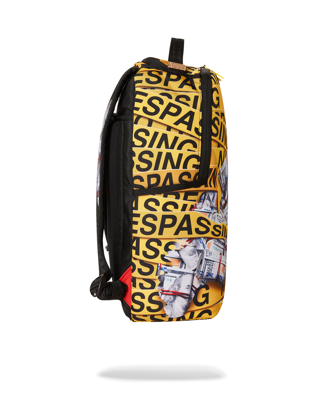 MOCHILA SPRAYGROUND NO TRESPASSING MONEY STASHED