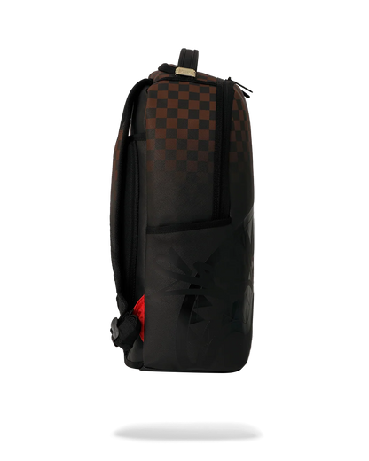 MOCHILA SPRAYGROUND BROWN CHECK GHOST DRIP
