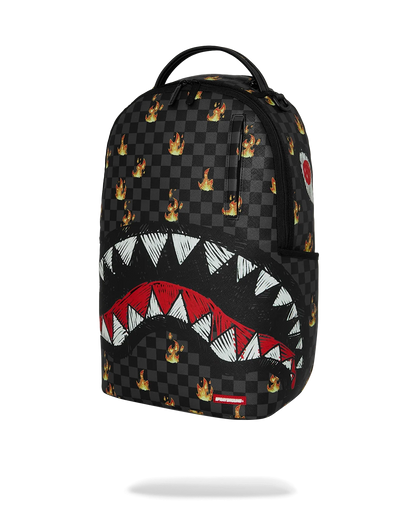 MOCHILA SPRAYGROUND SCRIBBLE FIRE CHECK