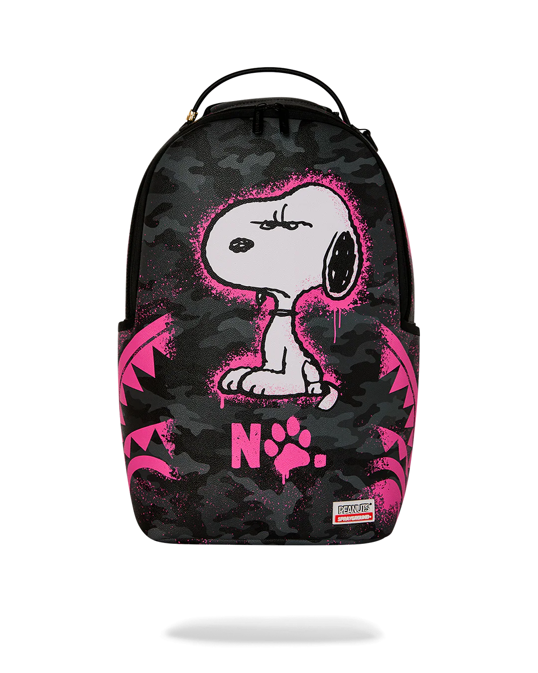 MOCHILA SPRAYGROUND PEANUTS SNOOPY PINK STENCIL