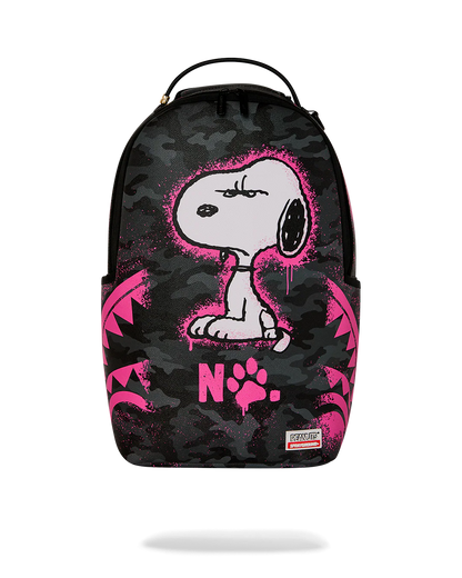 MOCHILA SPRAYGROUND PEANUTS SNOOPY PINK STENCIL