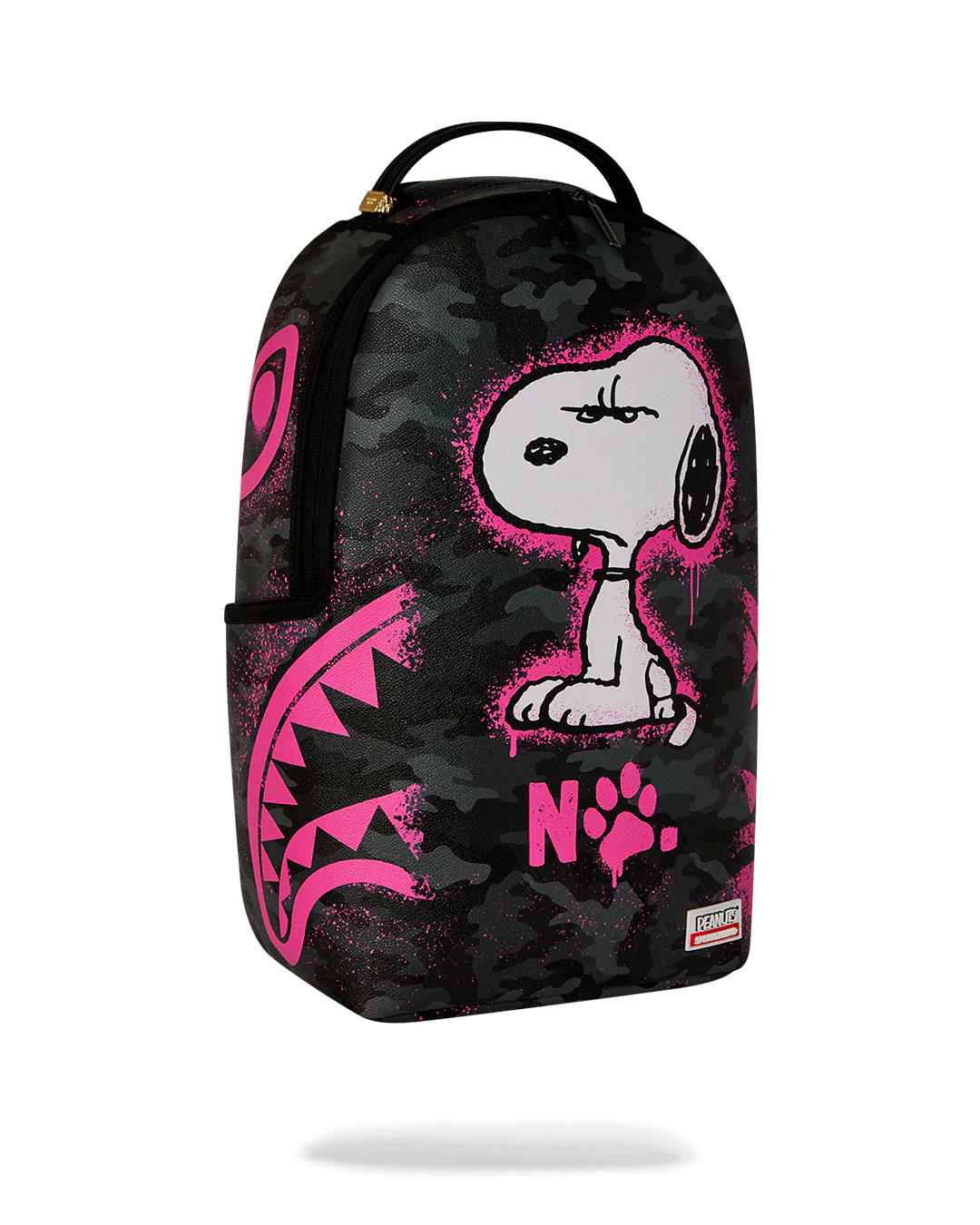 MOCHILA SPRAYGROUND PEANUTS SNOOPY PINK STENCIL