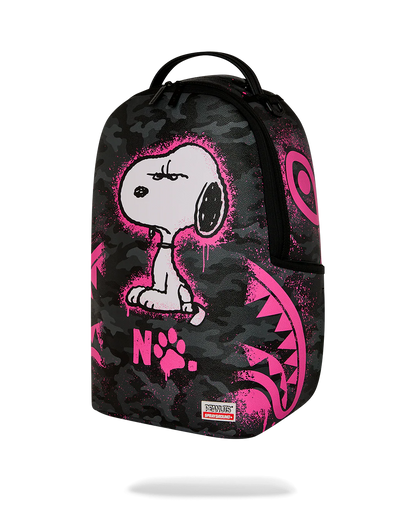 MOCHILA SPRAYGROUND PEANUTS SNOOPY PINK STENCIL