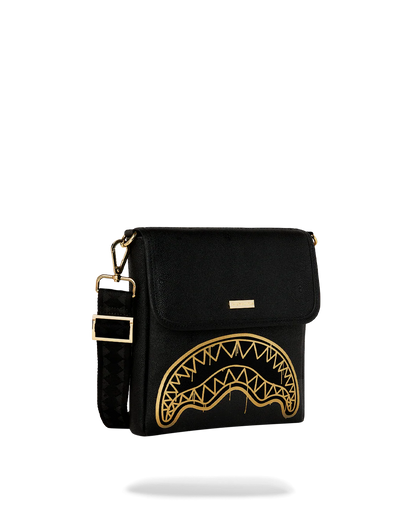 BOLSO CRUZADO SPRAYGROUND ANCHO THAT GOLD DRAP