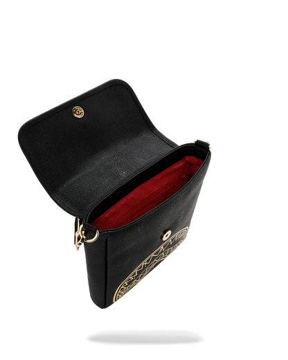 BOLSO CRUZADO SPRAYGROUND ANCHO THAT GOLD DRAP