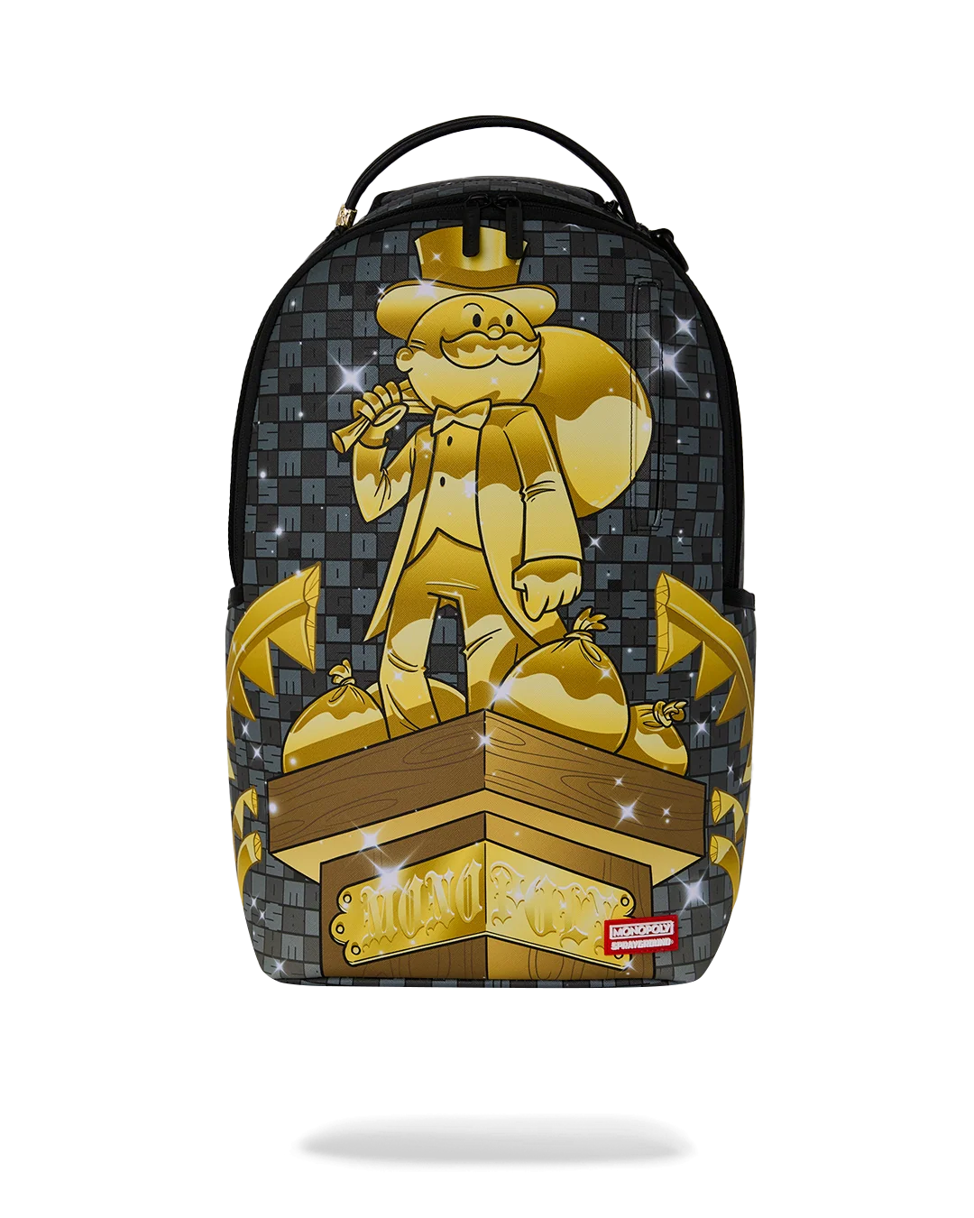 MOCHILA SPRAYGROUND MONOPOLY STATUE