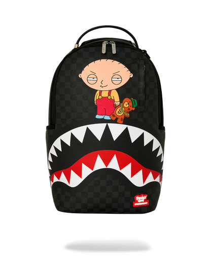 MOCHILA SPRAYGROUND FAMILY GUY STEWIE HOLDING BEAR KEYCHAIN
