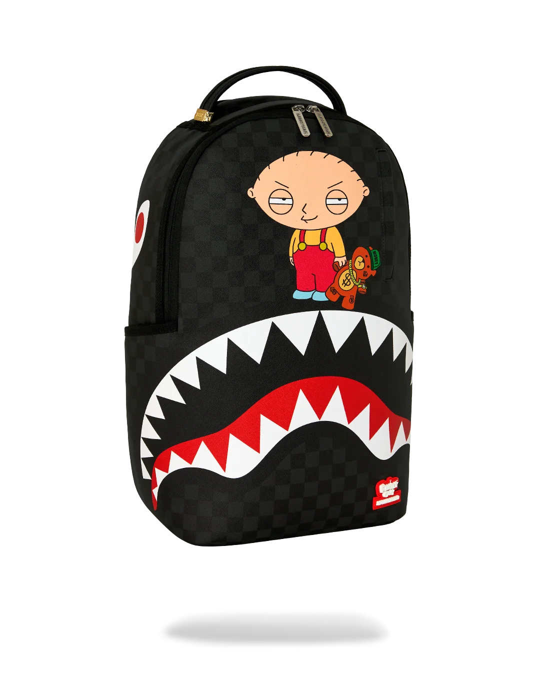MOCHILA SPRAYGROUND FAMILY GUY STEWIE HOLDING BEAR KEYCHAIN