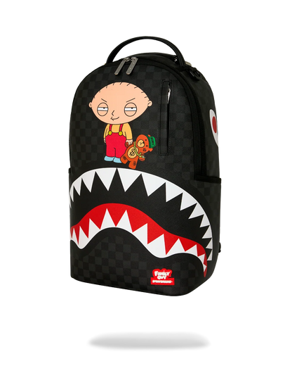 MOCHILA SPRAYGROUND FAMILY GUY STEWIE HOLDING BEAR KEYCHAIN