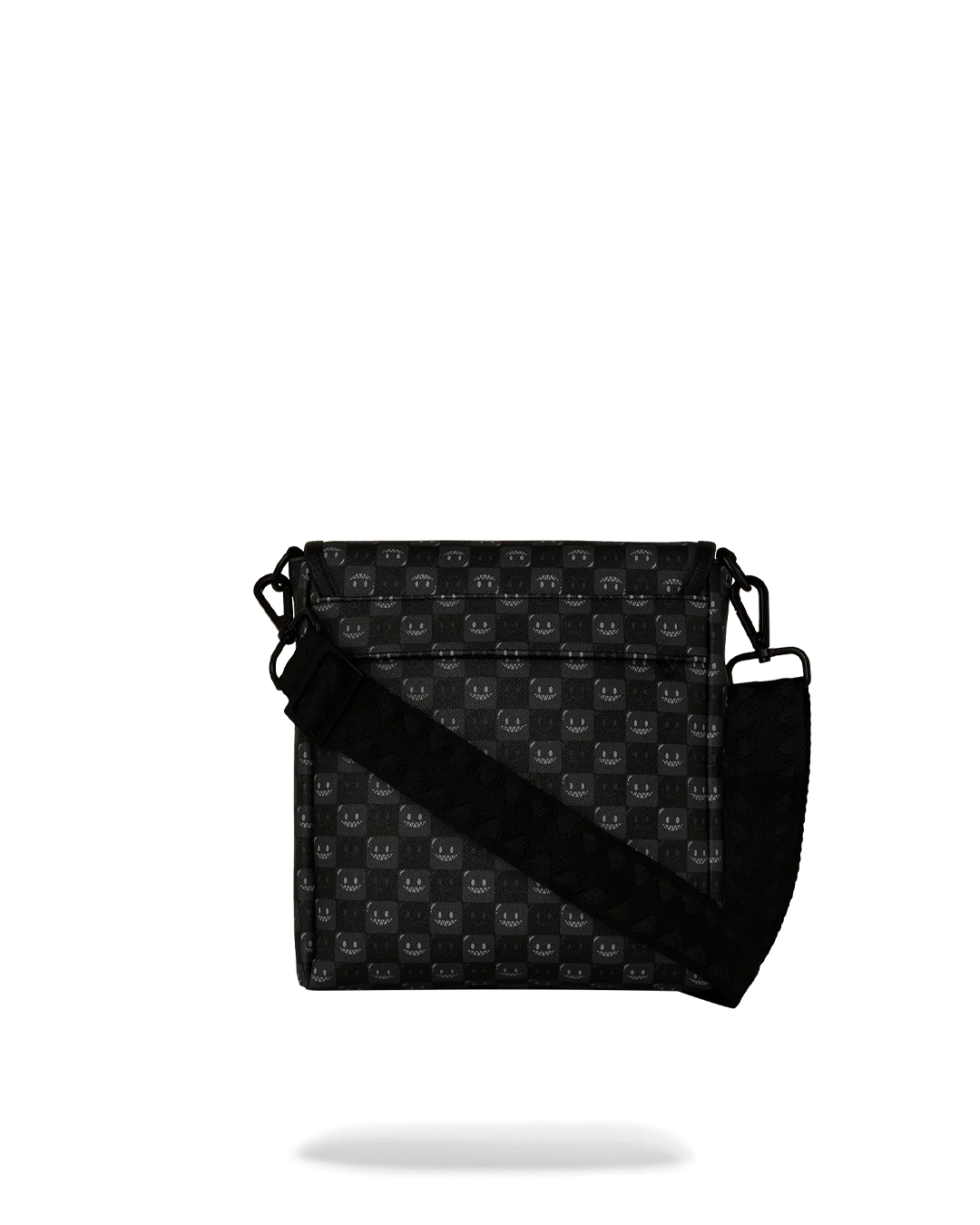 BOLSO SPRAYGROUND CRUZADO ANCHO SHARKS IN PARIS WTF BUBBLY BLACK CHECK