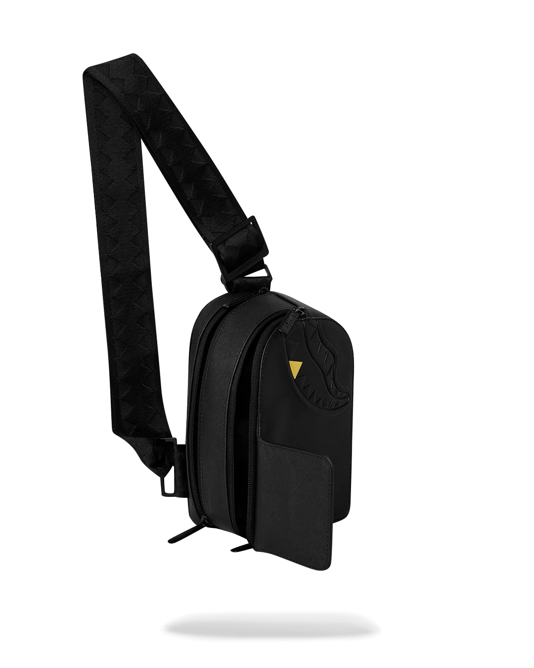 MOCHILA CRUZADA SPRAYGROUND BLACKED OUT EMBOSSED GOLD TOOTH