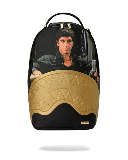 MOCHILA SPRAYGROUND SCARFACE GOLD EMBOSSED
