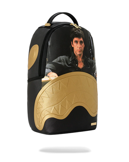 MOCHILA SPRAYGROUND SCARFACE GOLD EMBOSSED