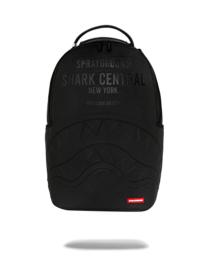 MOCHILA SPRAYGROUND SHARK CENTRAL EMBOSSED BLACK NYLON