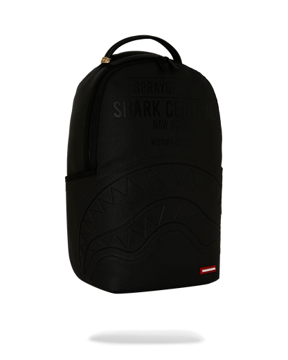 MOCHILA SPRAYGROUND SHARK CENTRAL EMBOSSED BLACK NYLON