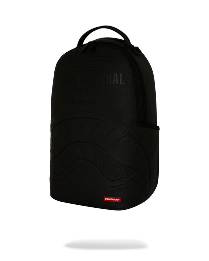 MOCHILA SPRAYGROUND SHARK CENTRAL EMBOSSED BLACK NYLON