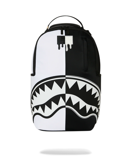 MOCHILA SPRAYGROUND SHARK CENTRAL BLACK AND WHITE STENCIL