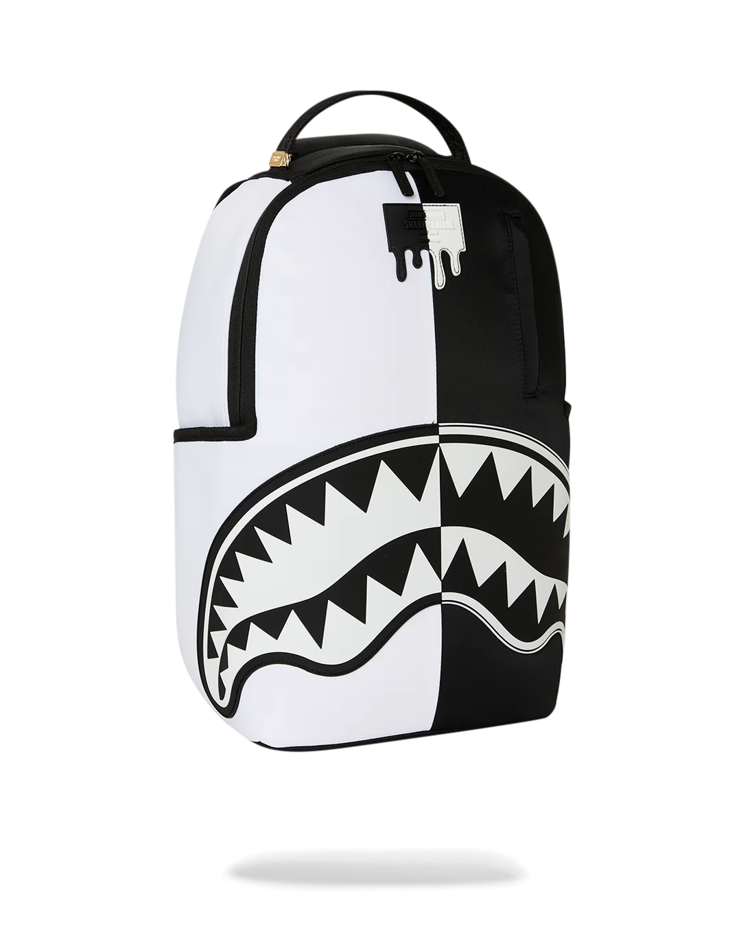 MOCHILA SPRAYGROUND SHARK CENTRAL BLACK AND WHITE STENCIL