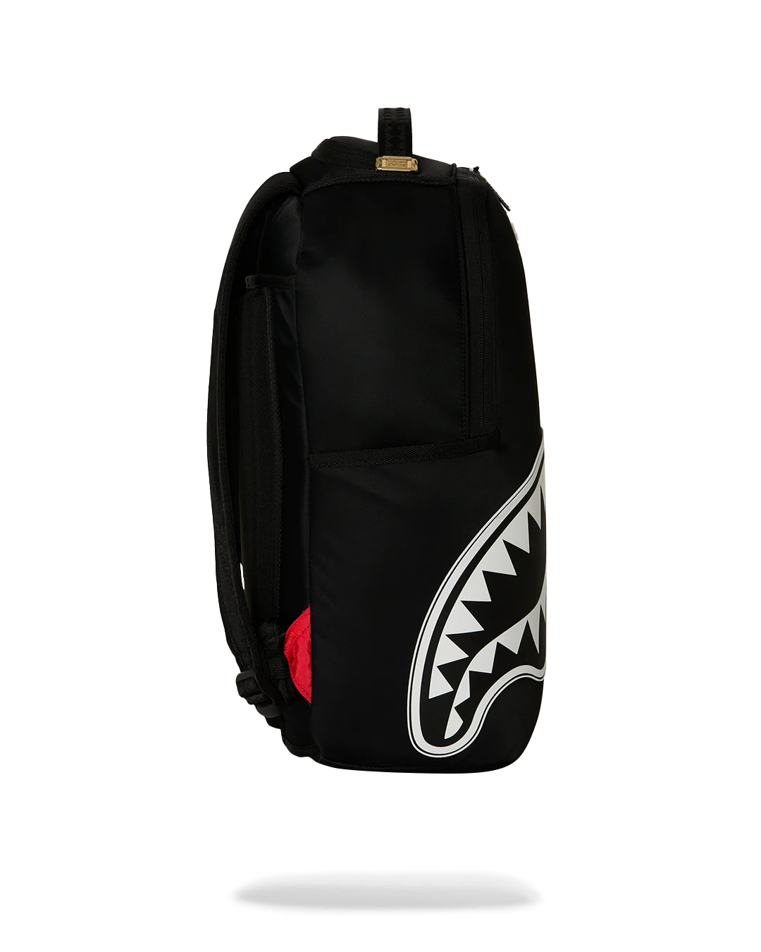 MOCHILA SPRAYGROUND SHARK CENTRAL WHITE STENCIL SHARK BLACK NYLON