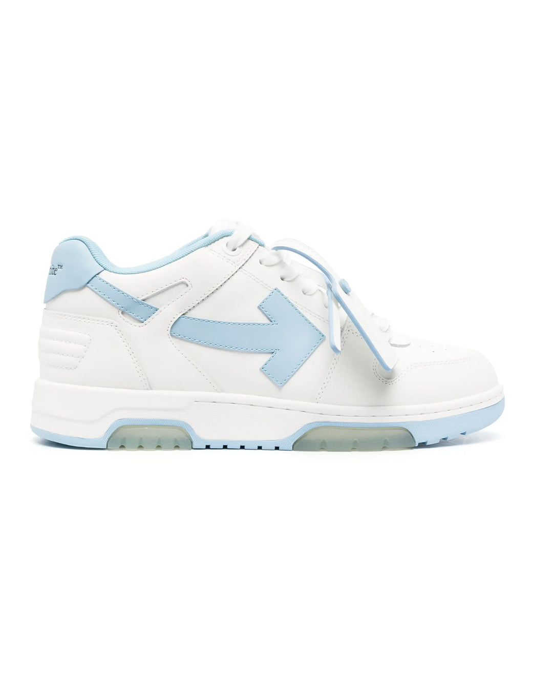 OFF-WHITE OUT OF OFFICE OOO LOW TOPS WHITE LIGHT BLUE HOMBRE
