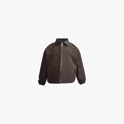 BRECH STUDIOS BROWN BOMBER JACKET
