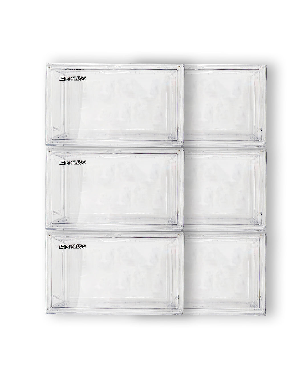 LIMITLESS 3 PACK CAJAS DE ALMACENAMIENTO ACRÍLICO