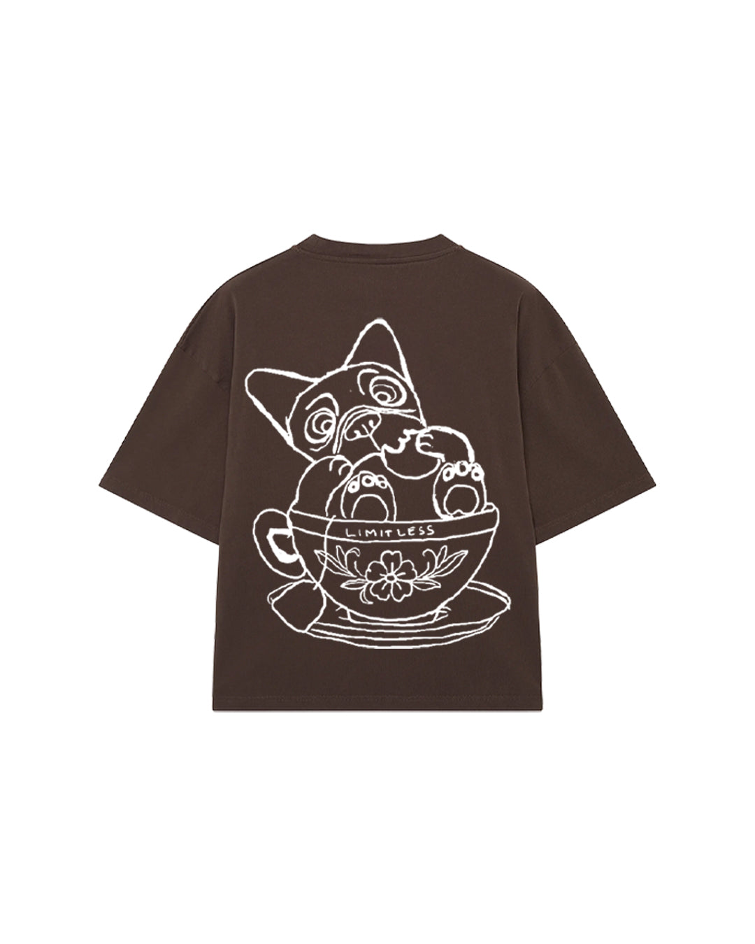 LIMITLESS CULTURE T-SHIRT CHOCOLATE DOG OVER
