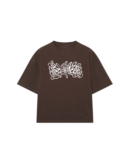 LIMITLESS CULTURE T-SHIRT CHOCOLATE DOG OVER