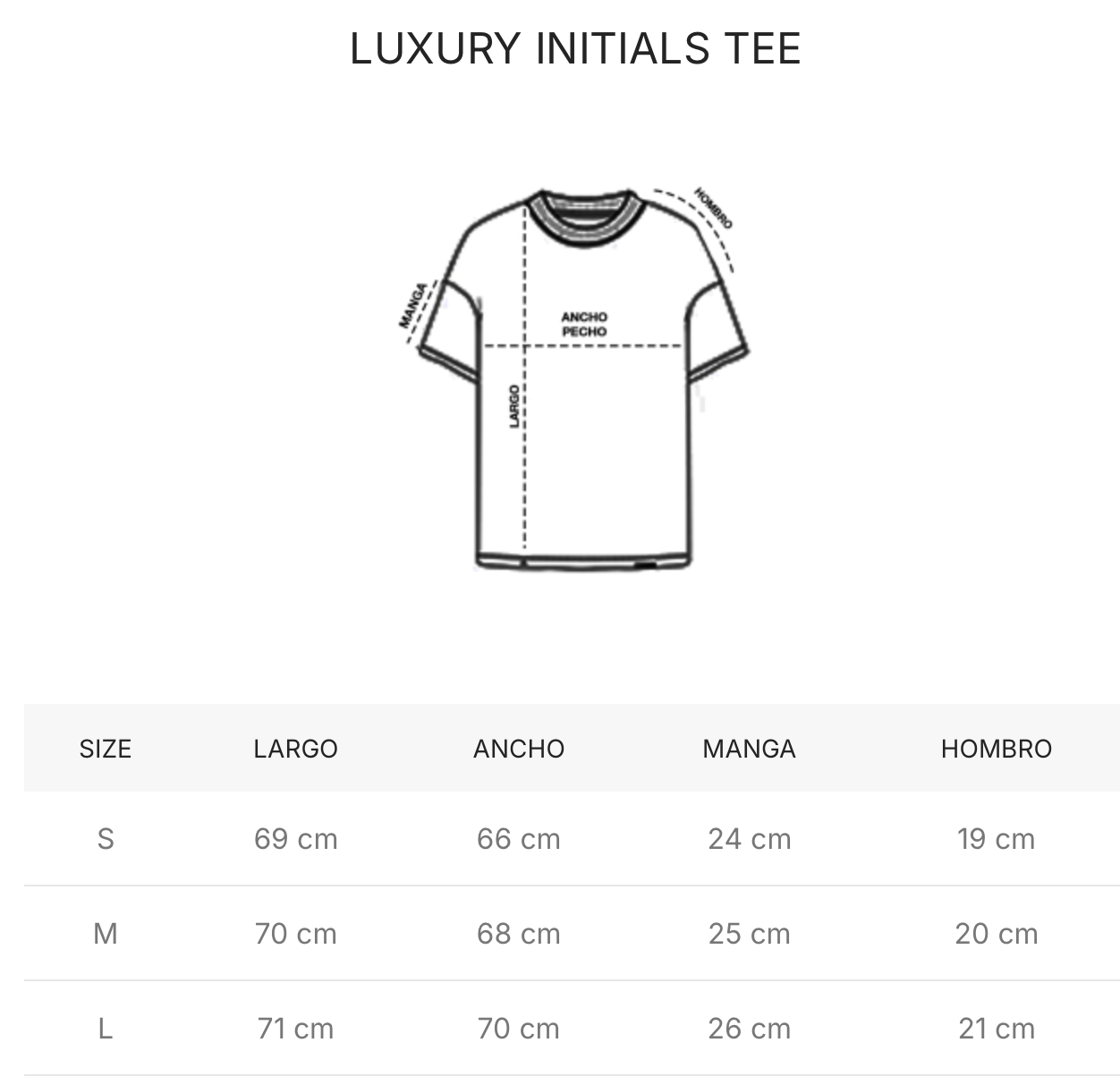 BRECH STUDIOS LUXURY INITIALS TEE