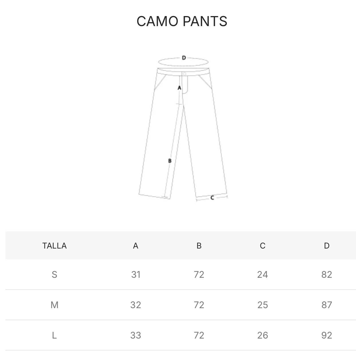 BRECH STUDIOS CAMO PANTS
