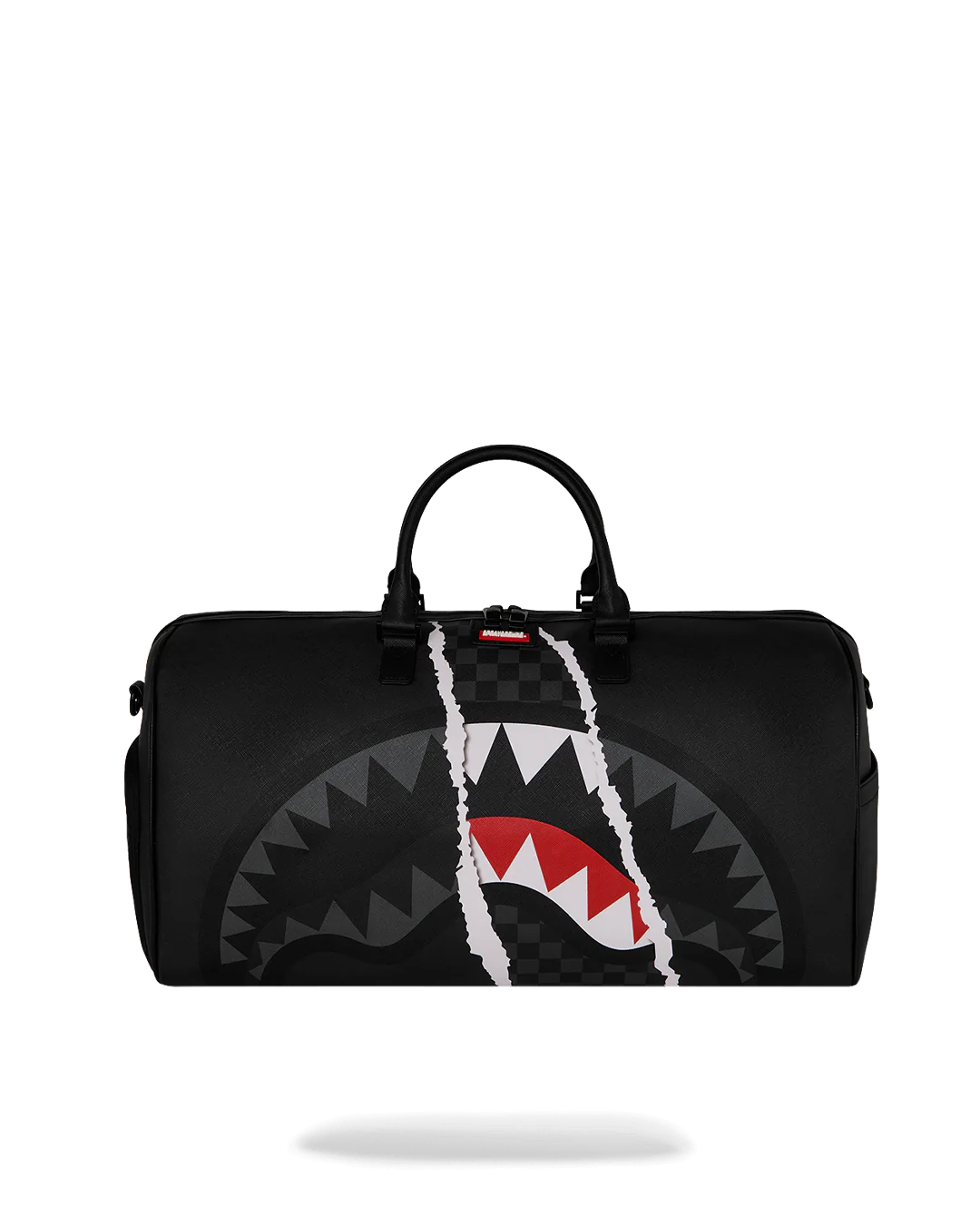 BOLSA DE LONA MINI SPRAYGROUND CENTER RIP REVEALING GRAY CHECK