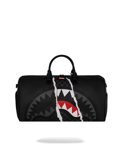 BOLSA DE LONA MINI SPRAYGROUND CENTER RIP REVEALING GRAY CHECK