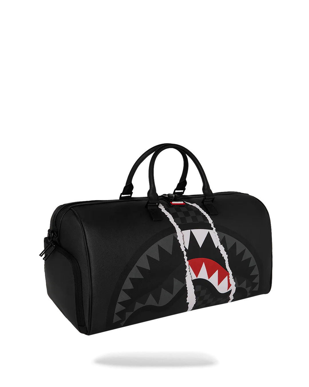 BOLSA DE LONA MINI SPRAYGROUND CENTER RIP REVEALING GRAY CHECK