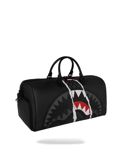 BOLSA DE LONA MINI SPRAYGROUND CENTER RIP REVEALING GRAY CHECK