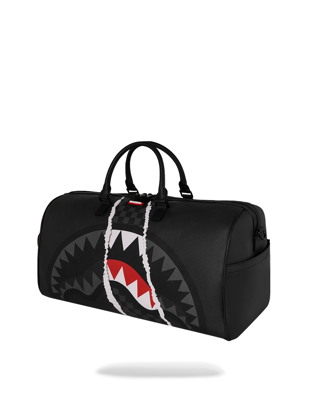 BOLSA DE LONA MINI SPRAYGROUND CENTER RIP REVEALING GRAY CHECK