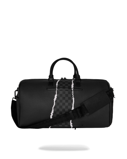 BOLSA DE LONA MINI SPRAYGROUND CENTER RIP REVEALING GRAY CHECK