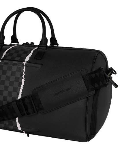 BOLSA DE LONA MINI SPRAYGROUND CENTER RIP REVEALING GRAY CHECK