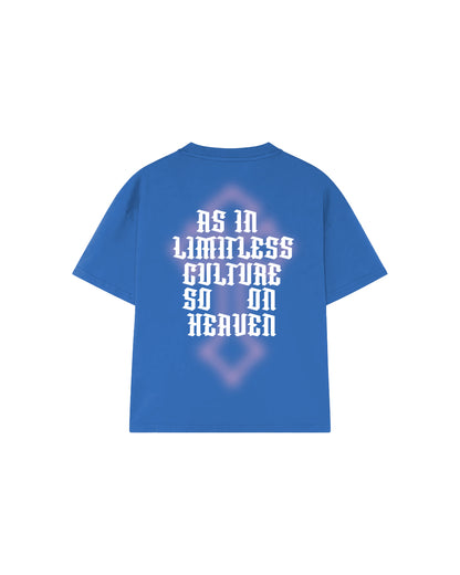 LIMITLESS CULTURE T-SHIRT REGULAR HEAVEN BLUE