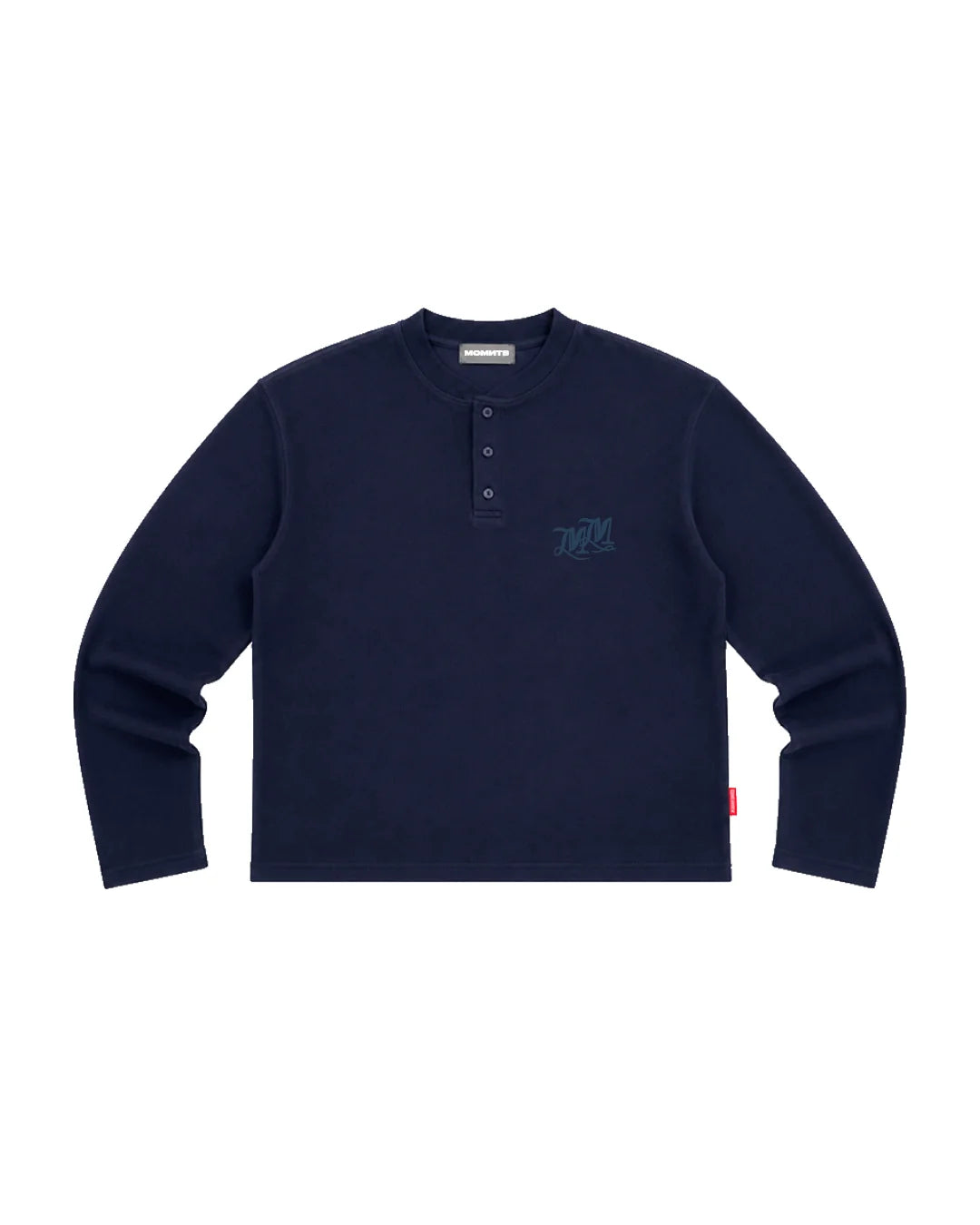 MOMNTS BLUE MARINE HENLEY