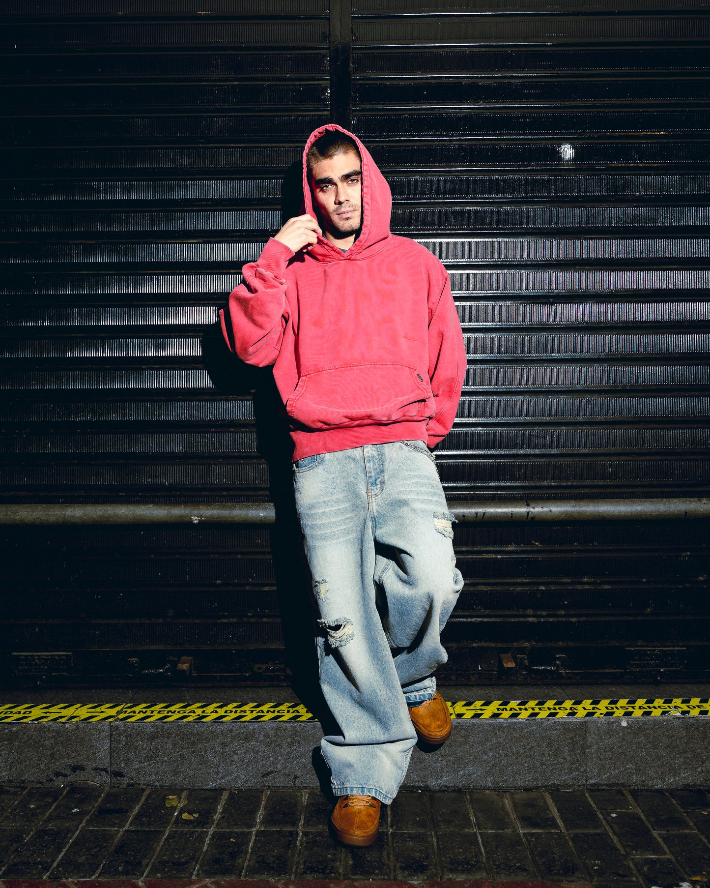 INTIKILLA ESSENTIALS RED HOODIE