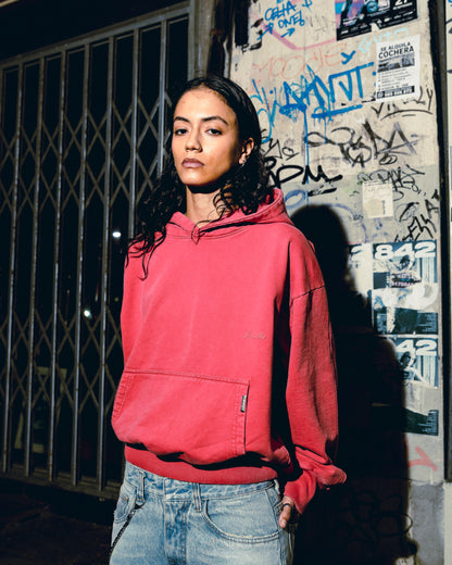 INTIKILLA ESSENTIALS RED HOODIE