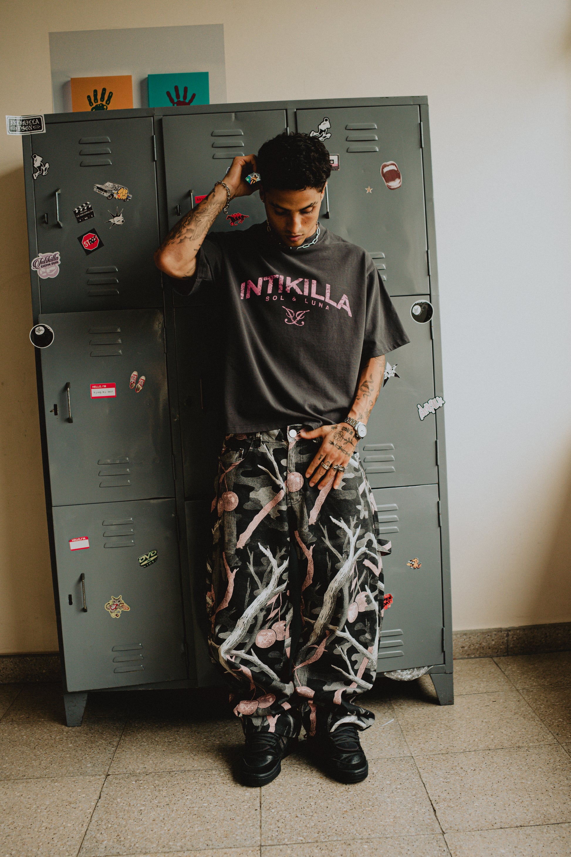 INTIKILLA PINK CAMO CARPENTER PANT