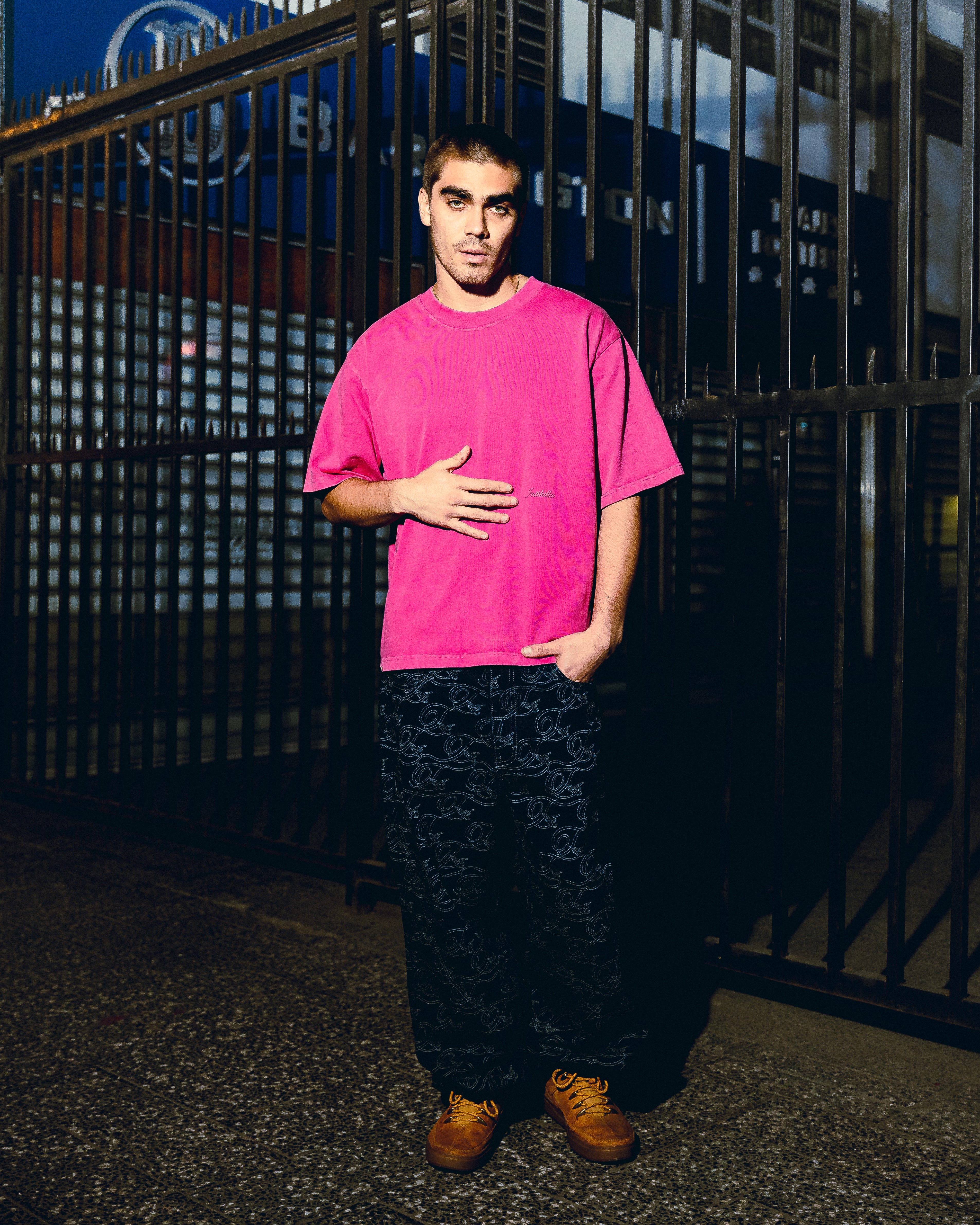 INTIKILLA HEAVYWEIGHT PINK TEE